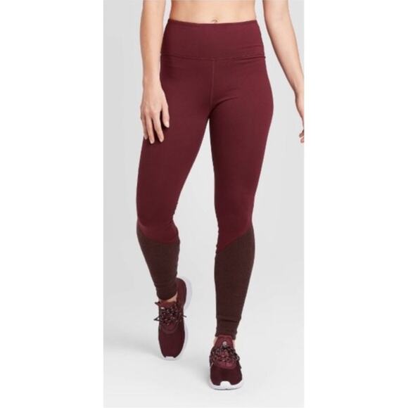 JoyLab Mid Rise Mixed Media Stretch Skinny Workout Leggings Size X-Small NEW - Picture 1 of 13